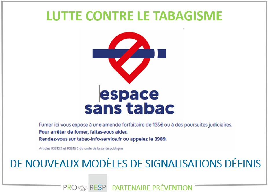 Lutte contre le tabagisme : de nouveaux modèles de signalisations définis.